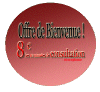 Offre de bienvenue:8€ les 10 mn de consultation